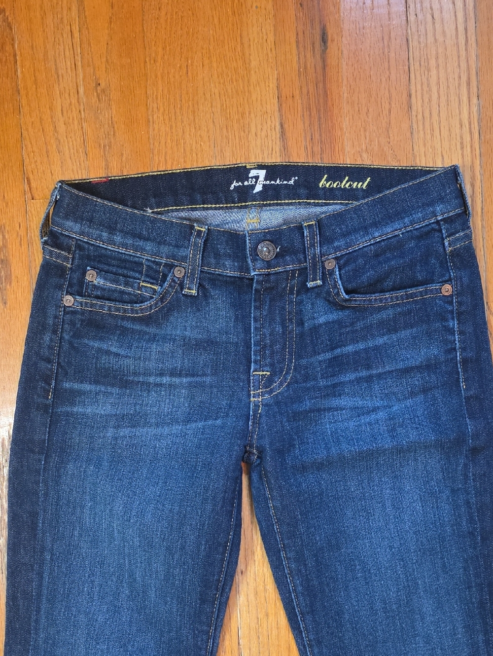 7 For All Mankind Jeans Size 25 Bootcut - Picture 2 of 9